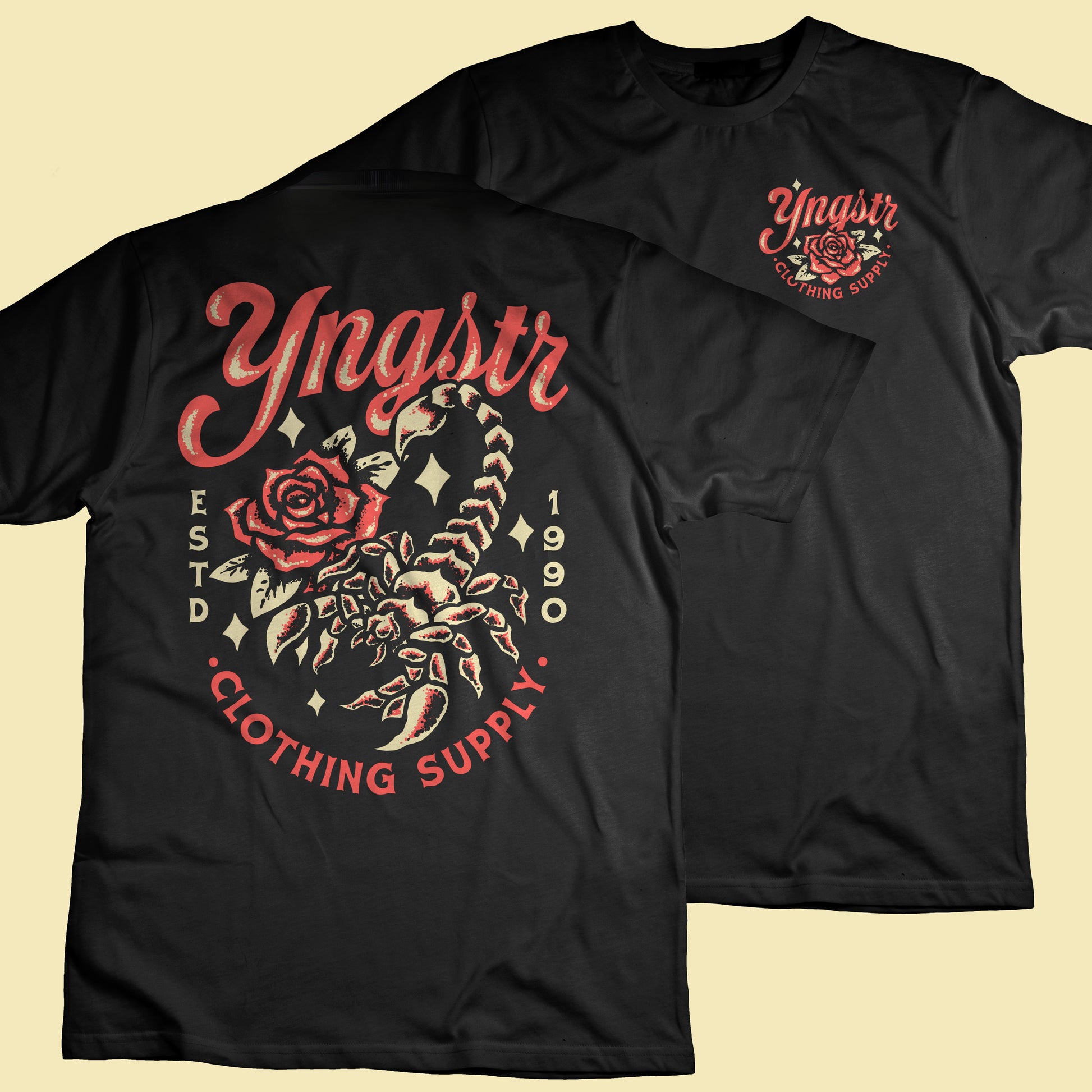 YNGSTR CLOTHING SUPPLY SCORPION T-SHIRT